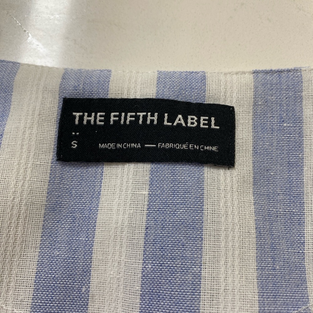 The Fifth Label Blue and White Striped Top - Picture 2 of 4
